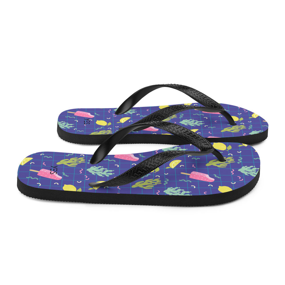 Blue Flip-Flops