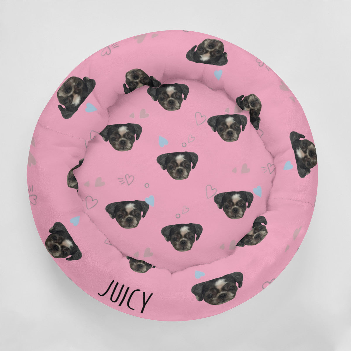 LT_Pet5 Flannel Round Pet Bed (23X23in)