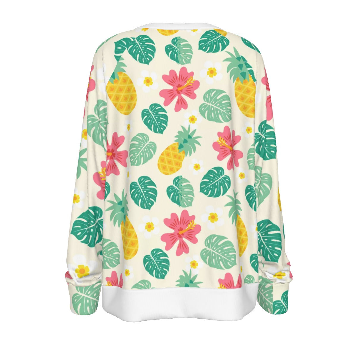 All-Over Print Women's Round Neck Raglan Sleeve Casual Sweatshirt