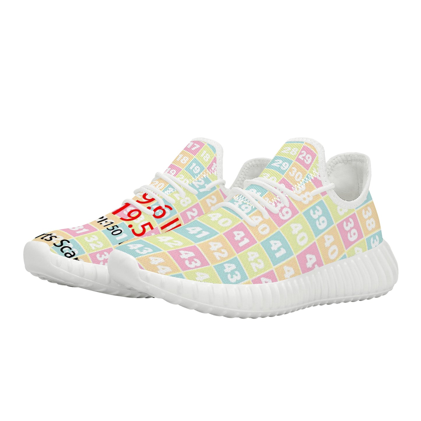D19 Mesh Knit Sneakers - White