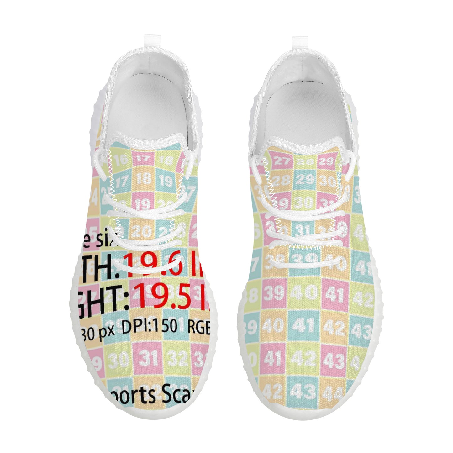 D19 Mesh Knit Sneakers - White