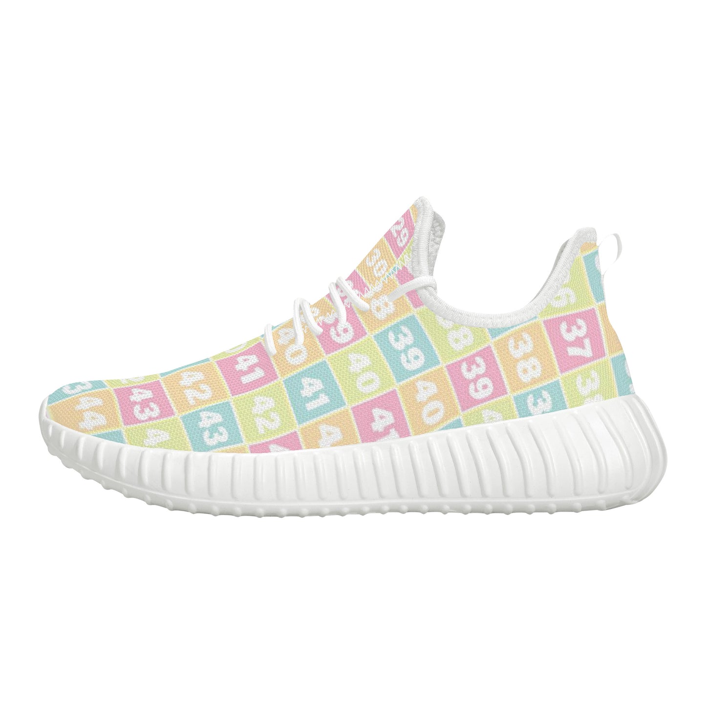 D19 Mesh Knit Sneakers - White