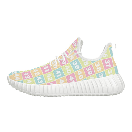 D19 Mesh Knit Sneakers - White