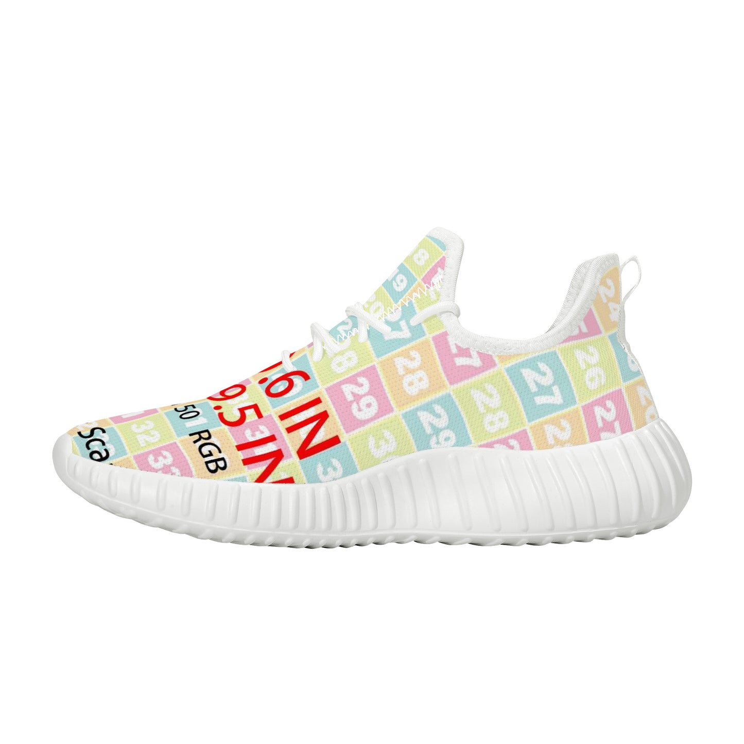 D19 Mesh Knit Sneakers - White