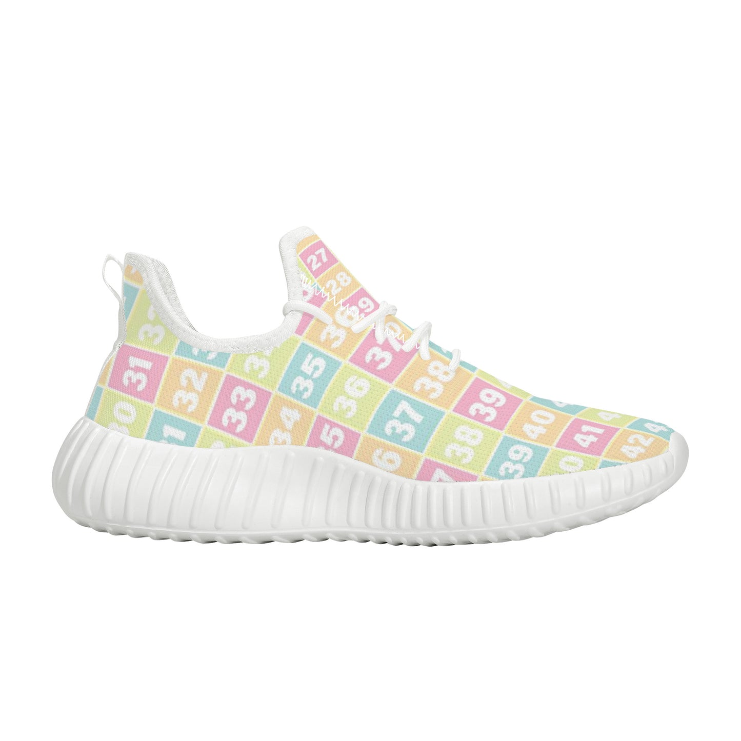 D19 Mesh Knit Sneakers - White