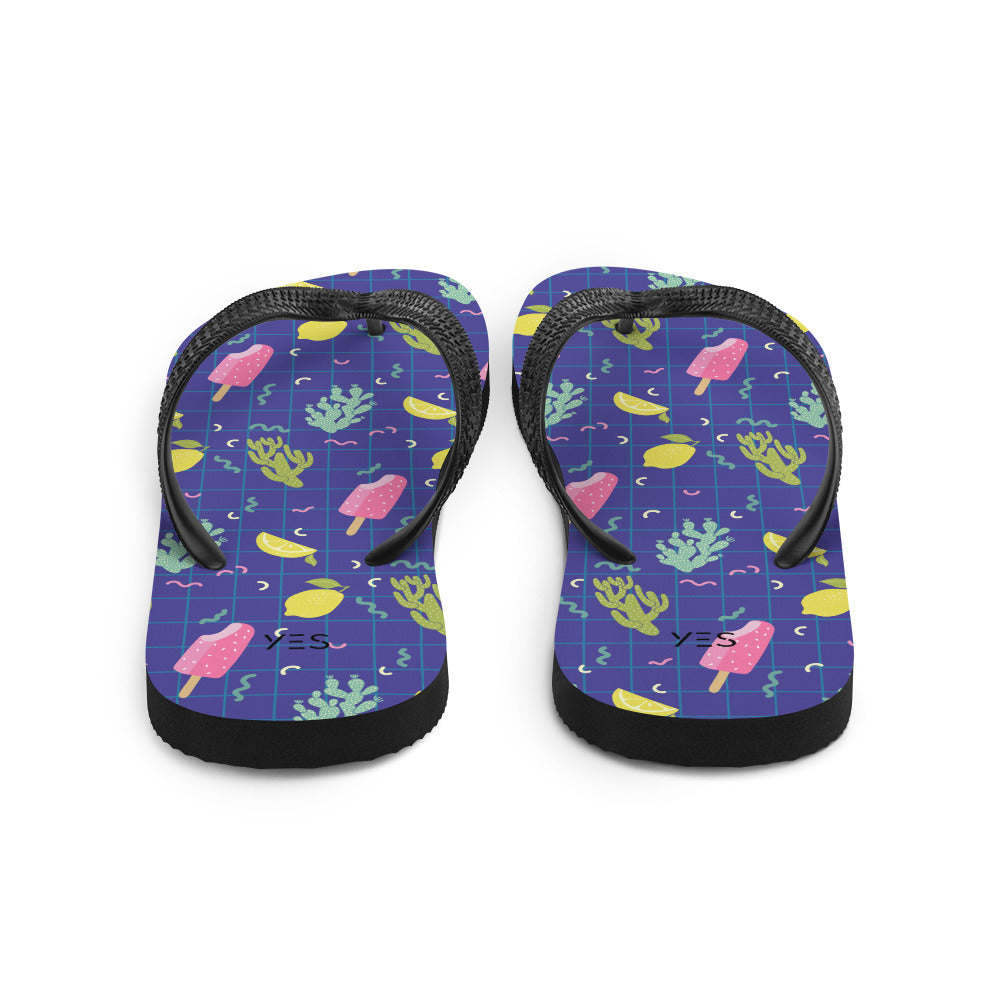 Blue Flip-Flops