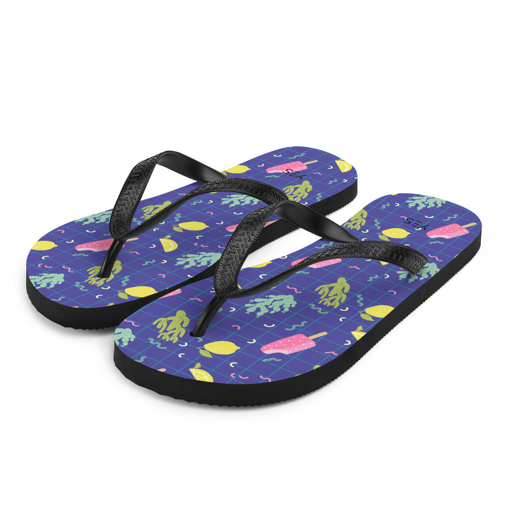 Blue Flip-Flops