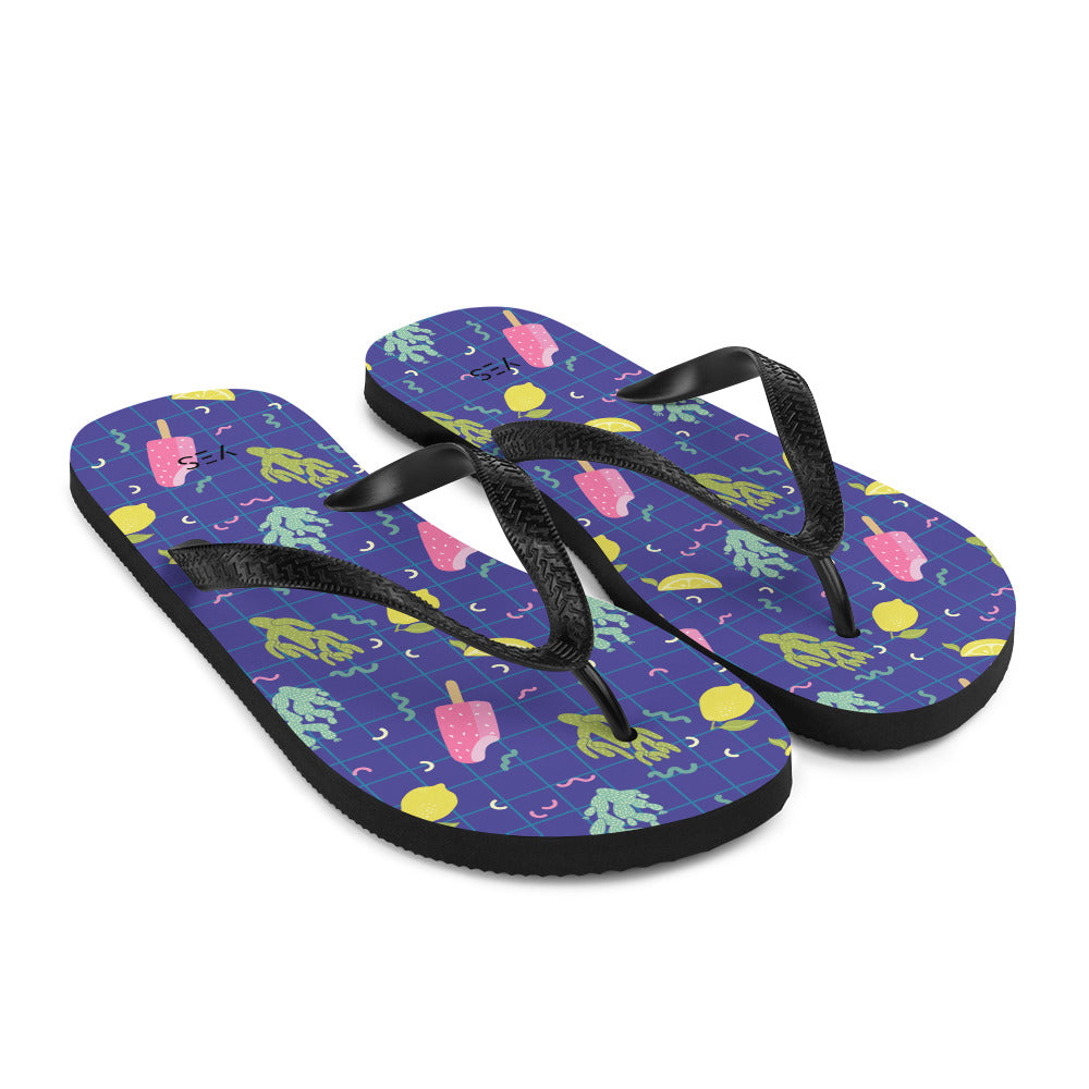 Blue Flip-Flops