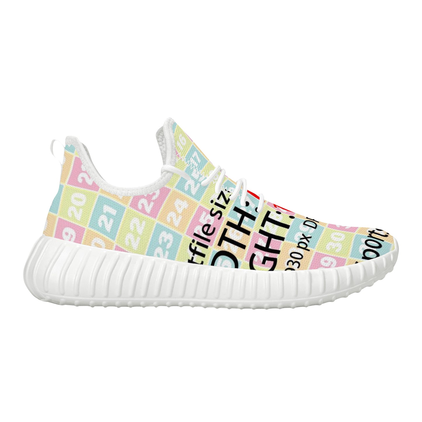 D19 Mesh Knit Sneakers - White